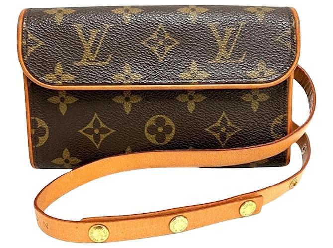 Louis Vuitton Florentine Marrom Lona  ref.1989408