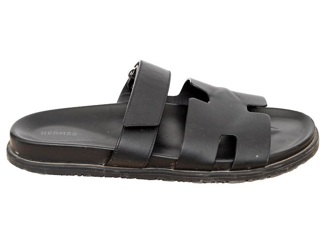 Hermès Chypre Sandals Black