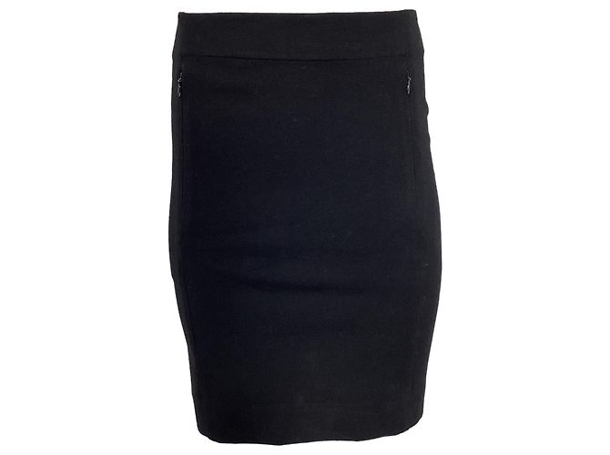 Diane Von Furstenberg Mini-Rock aus schwarzer Viskose