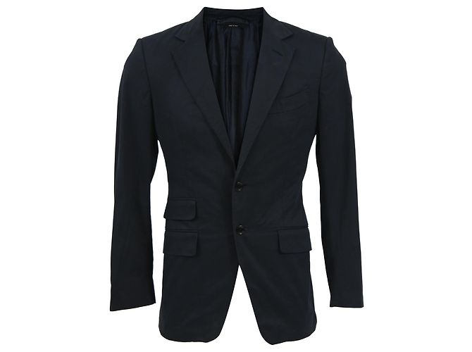 Tom Ford O'Connor Slim-Fit Unstructured Blazer in Navy Wool Navy blue