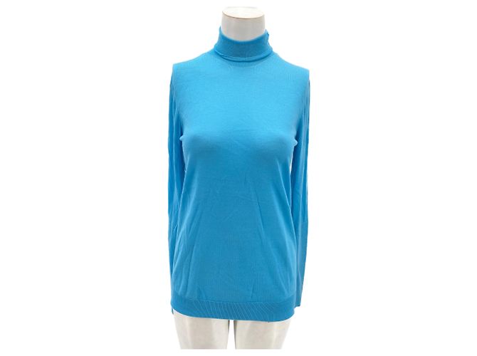 Céline CELINE Strick T.International M Wolle Blau