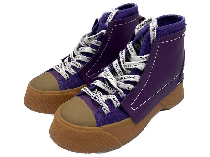 JW ANDERSON Baskets T.EU 38 Cuir Violet