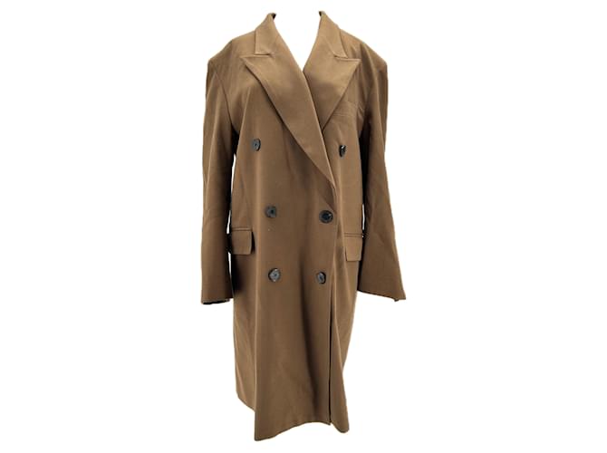 Autre Marque THE FRANKIE SHOP Coats T.International XS Viscose Brown  ref.1990340