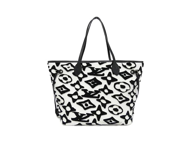 Louis Vuitton LVxUF Neverfull MM M45564 Bag Black White Cloth  ref.1991054