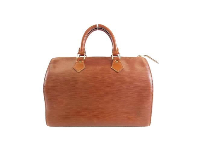 Louis Vuitton Epi Speedy 30cm Boston Bag Brown Leather  ref.1991131