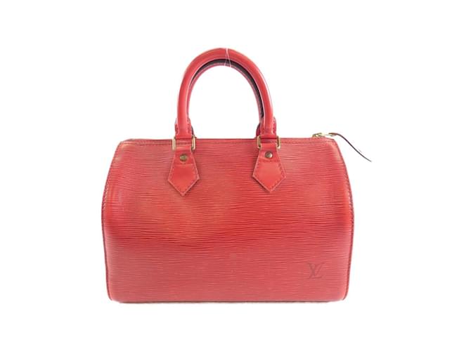 Louis Vuitton Epi Speedy 25cm Boston Bag Red  ref.1991162
