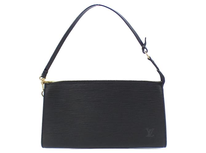 Louis Vuitton Epi Pochette Accessory Black  ref.1991218