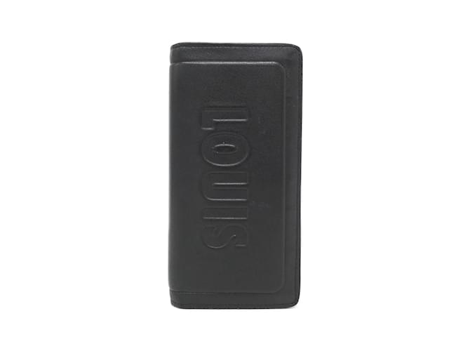 Louis Vuitton Dark Infinity Portefeuille Brazza Wallet Black Leather  ref.1991418