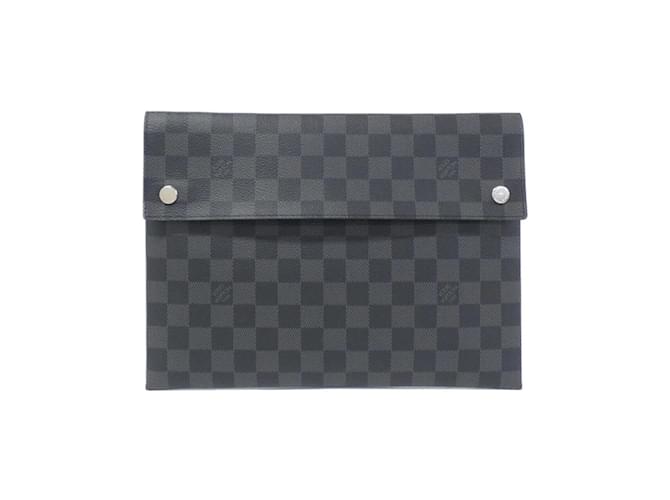 Pochete Tripla Alpha Damier Graphite Louis Vuitton Damier ebene Lona  ref.1991606