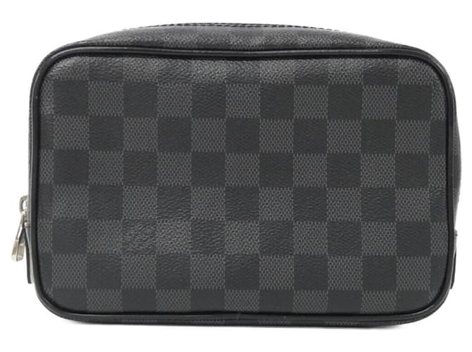 Louis Vuitton Damier Graphite Truss Toilette PM Pouch Damier ebene Cloth  ref.1991624