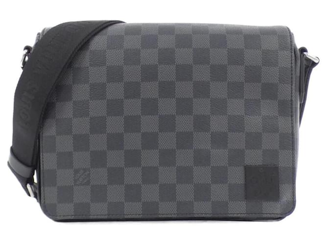 Louis Vuitton Damier Graphite District PM Shoulder Bag Damier ebene Cloth  ref.1991725