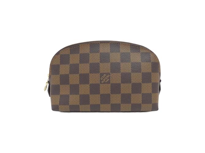 Pochete Cosmética PM Damier Louis Vuitton N47516 Damier ebene Lona  ref.1991881