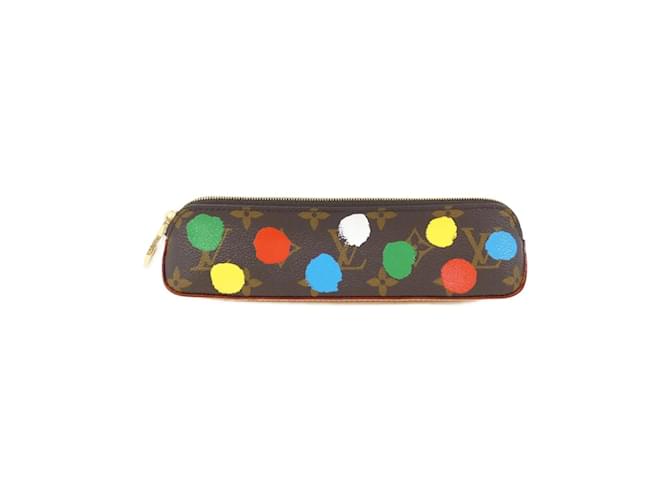 Louis Vuitton Truth Elisabeth Painted Dot Pen Case Brown Cloth  ref.1992031