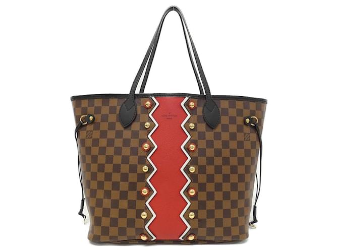 Bolsa Louis Vuitton Damier Neverfull MM Damier ebene Lona  ref.1992118