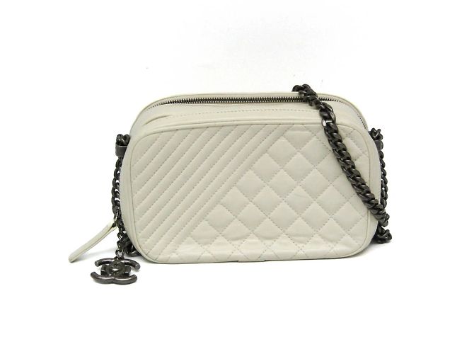 Bolsa de câmera Boy Chanel A92656 Cru