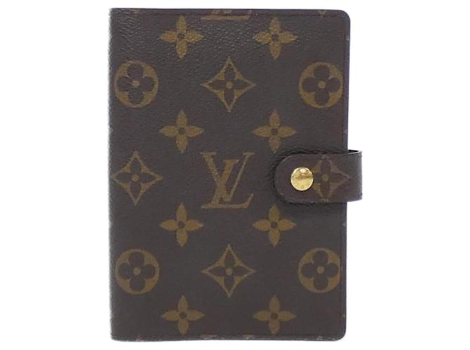 Louis Vuitton Monogram Agenda PM R20005 Organizer Brown Cloth  ref.1993161