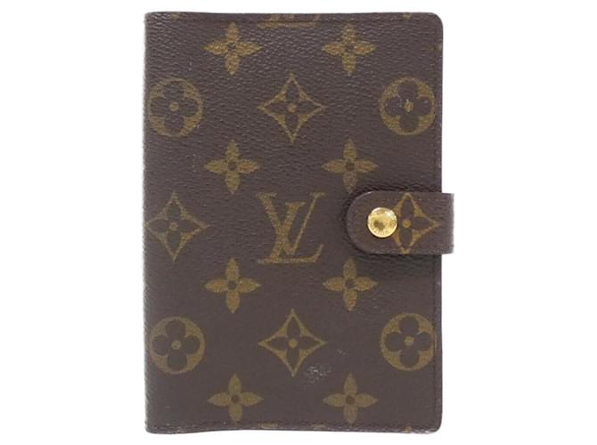 Louis Vuitton Monogram Agenda PM R20005 Organizer Brown Cloth  ref.1993191