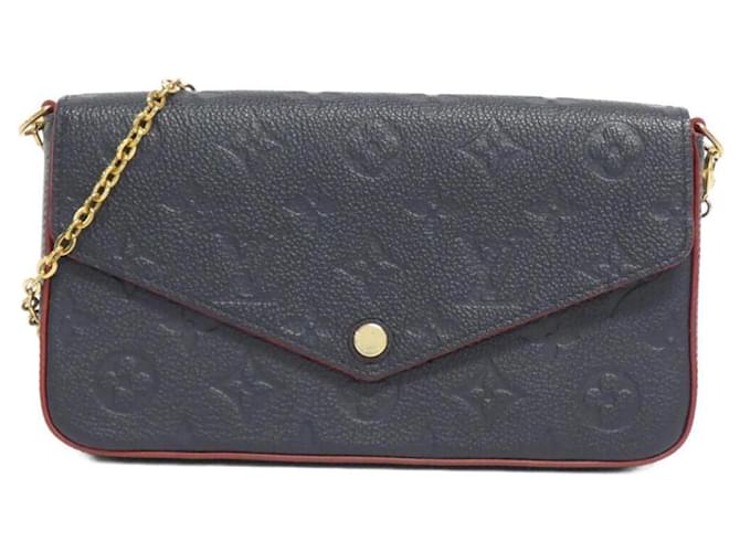 Louis Vuitton Monogram Empreinte Pochette Felicie M64099 Shoulder Bag Red Leather  ref.1993274
