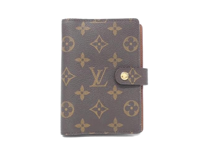 Louis Vuitton Monogram Agenda PM R20005 Organizer Brown Patent leather  ref.1993369