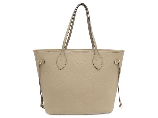 Louis Vuitton Monogram Empreinte Neverfull MM Tote Bag Grey