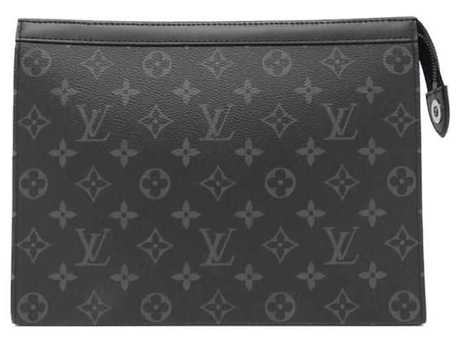 Louis Vuitton Monogram Eclipse Pochette Voyage MM M61692 Bag Black Cloth  ref.1993562