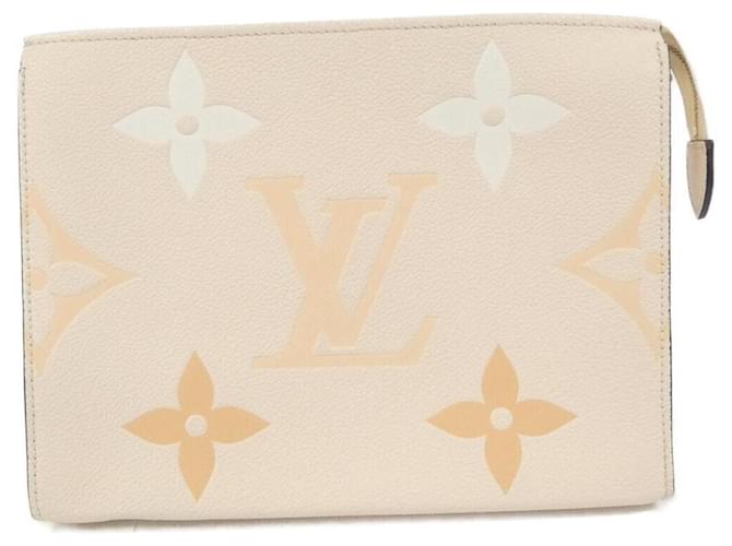 Poche Toilette Monogram Empreinte Louis Vuitton Cru Couro  ref.1993710