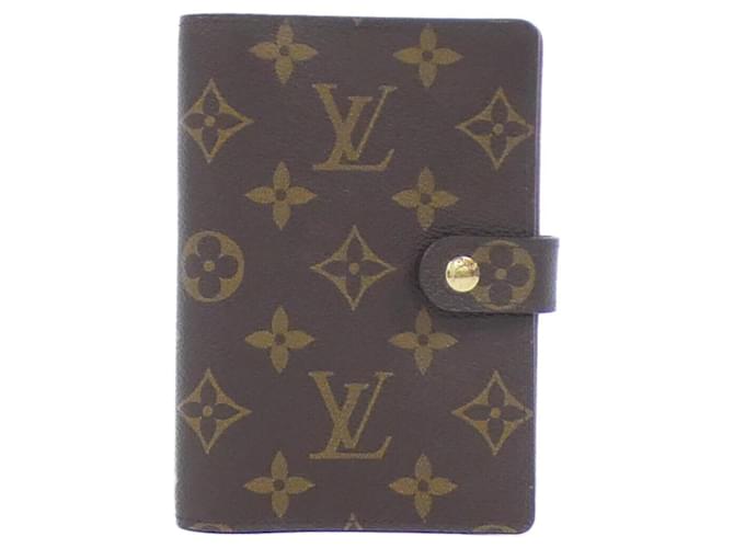 Louis Vuitton Monogram Agenda PM R20005 Organizer Brown Patent leather  ref.1993935