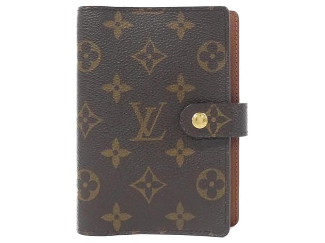 Louis Vuitton Monogram Agenda PM R20005 Organizer Brown Patent leather  ref.1994288