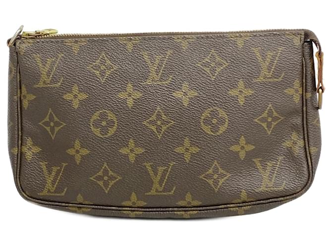 Louis Vuitton Pochette Accessoire Marrom Lona  ref.1994381