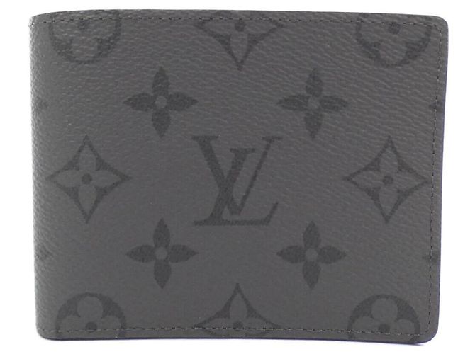 Louis Vuitton Monogram Eclipse Reverse Portefeuille Slender Grey