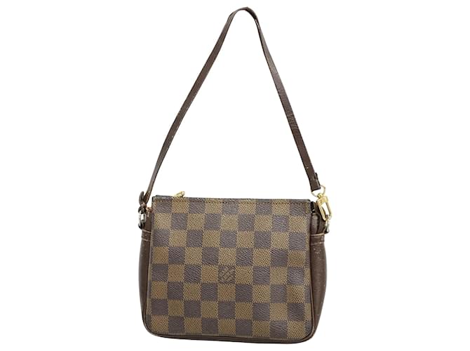 Louis Vuitton Trousse makeup Brown Cloth  ref.1994990