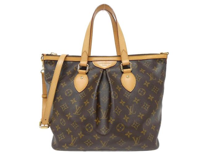 Bolsa Tote Louis Vuitton Monogram Palermo PM Marrom
