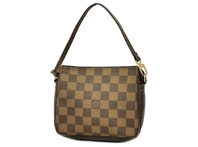 Trousse de maquiagem Louis Vuitton Marrom Lona  ref.1995830
