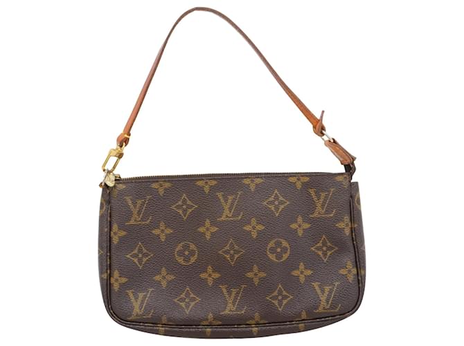 Louis Vuitton Pochette Accessoire Brown Cloth  ref.1995832