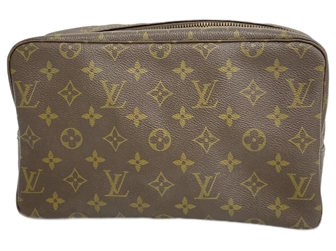 Louis Vuitton Trousse Toilette 28 Brown Cloth  ref.1996014