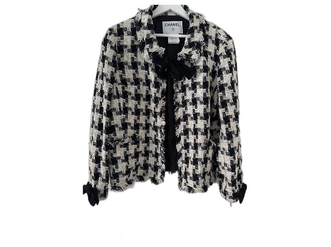 Giacca in tweed Chanel Nero