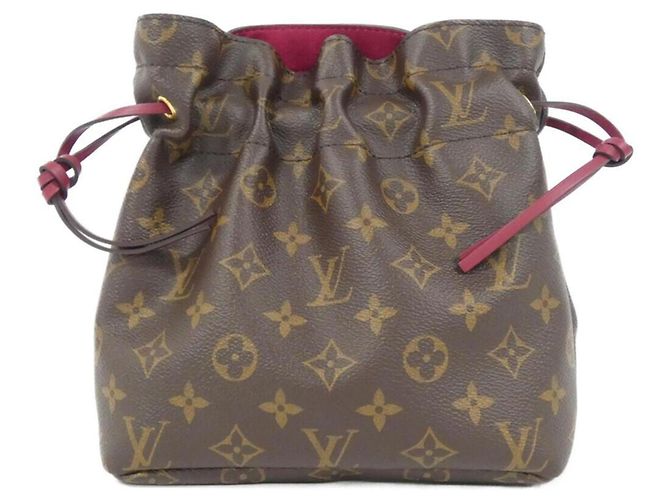 Pochette Louis Vuitton Monogram Posh Noe M43445 Marrone Fuschia