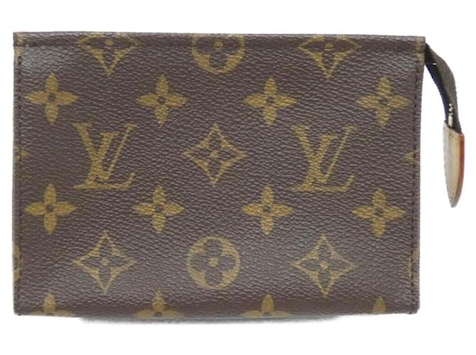 Poche de Toilette Monograma Louis Vuitton Marrom Lona  ref.1996319