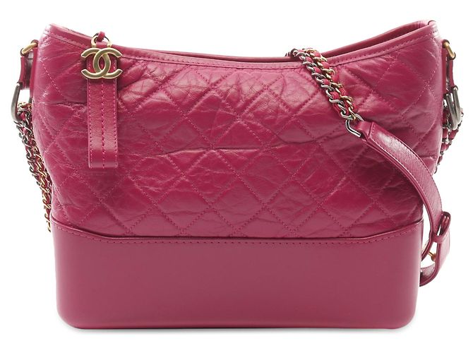 Chanel Pink Medium Aged Calfskin Gabrielle Crossbody
