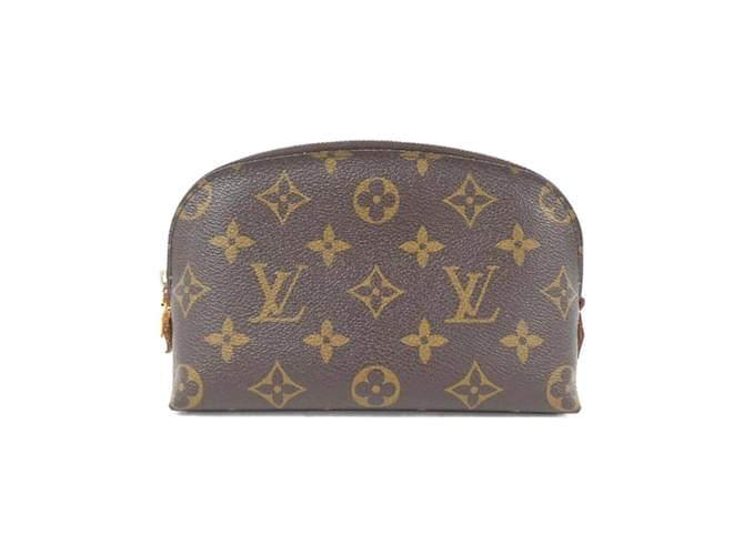 Louis Vuitton Monogram Pochette Cosmetic PM M47515 Pouch Brown Patent leather  ref.1996595