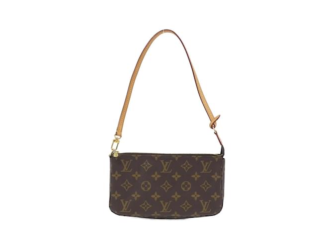 Pochete Acessório Monograma Louis Vuitton M40712 Marrom Couro envernizado  ref.1996617