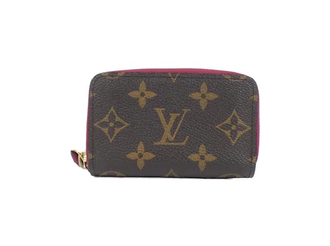 Louis Vuitton Monogram Multicart Business Card Holder Brown Fuschia Cloth  ref.1996644