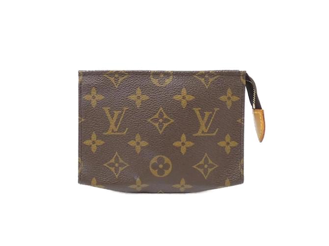 Poche de Toilette Monograma Louis Vuitton Marrom Lona  ref.1996713