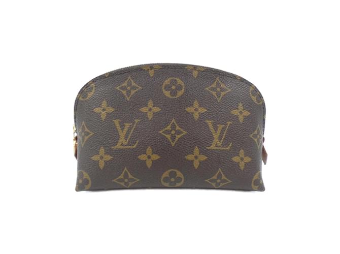 Pochete Cosmética PM M47515 Monograma Louis Vuitton Marrom Lona  ref.1996796