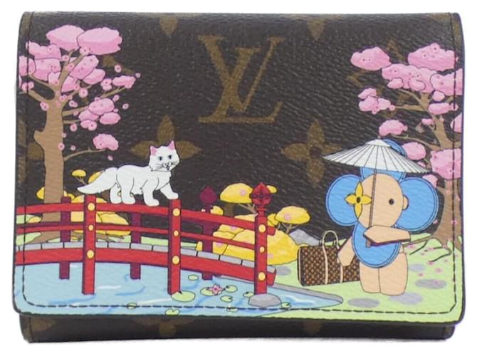 Vivienne Louis Vuitton Monogram Portefeuille Victorine Wallet Brown Patent leather  ref.1996862