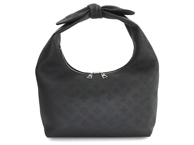 Louis Vuitton Mahina Why Knot MM Handbag Black Leather - Main Image