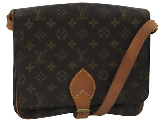 Louis Vuitton Cartouchiere Brown Cloth  ref.1997252