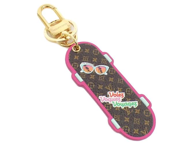 Louis Vuitton Monogram Porte Cle LV Skateboard Keyring Brown Patent leather  ref.1997440