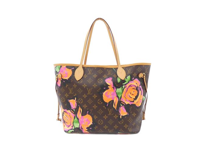 Borsa tote Neverfull MM Monogram Rose Louis Vuitton Marrone Monogramma