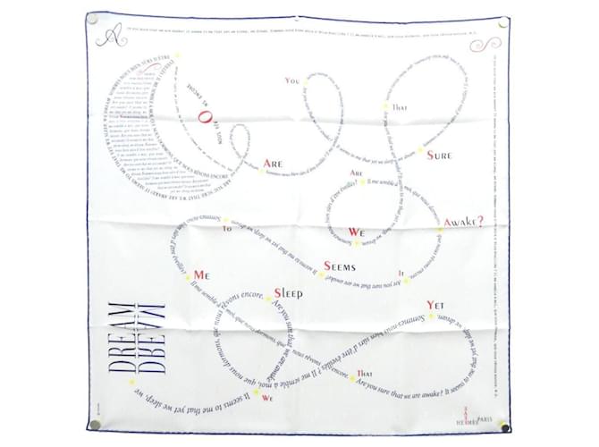 Écharpe en soie Hermès Carre Blanc  ref.1997604